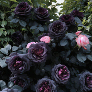Роза Черная купить по цене от 450р. в интернет-магазине «Посадика» с доставкой почтой в в Янауле и по всей России – [изображение №1].