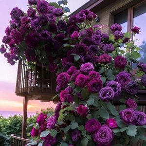 Роза Плетистая Плум Пэшн купить по цене от 610р. в интернет-магазине «Посадика» с доставкой почтой в в Янауле и по всей России – [изображение №1].